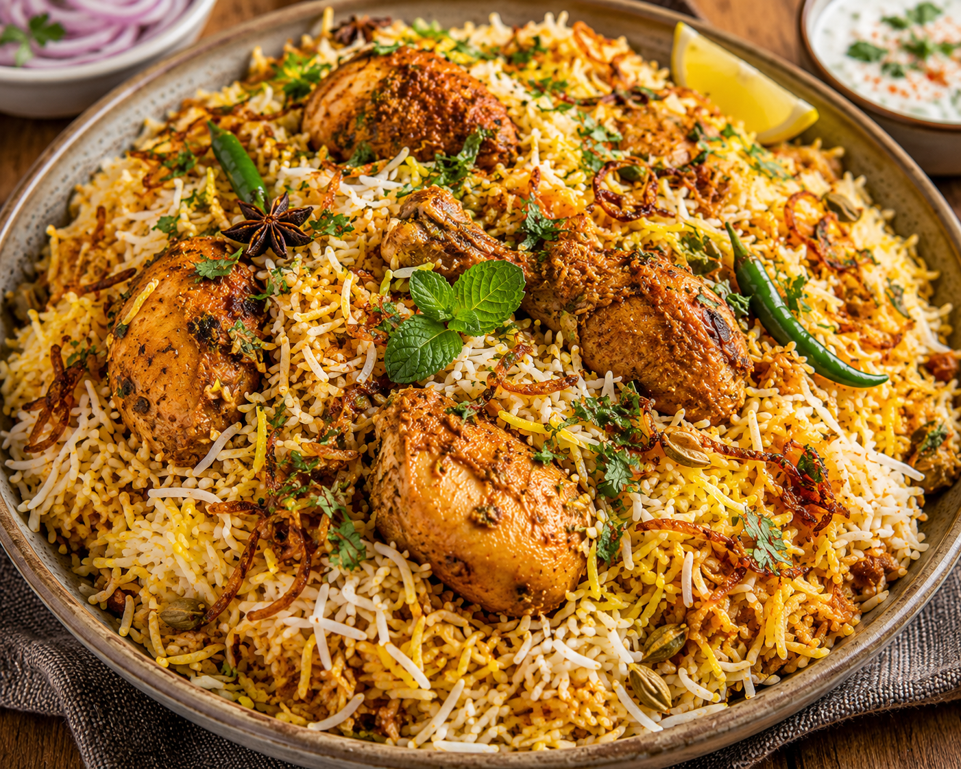 High-Protein Chicken Biryani